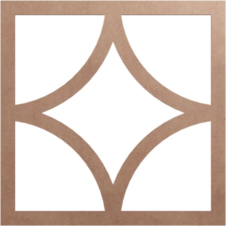 Ekena Millwork Statesman Wood Fretwork Pierced Ceiling Medallion, Wood (Paint Grade), 22"OD x 14 1/8"ID x 3/8"T CMWP22X22X0375STMF